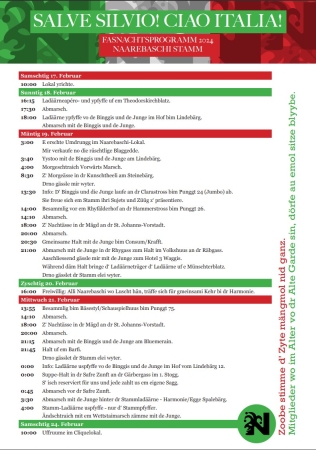 Fasnachtsprogramm 2024